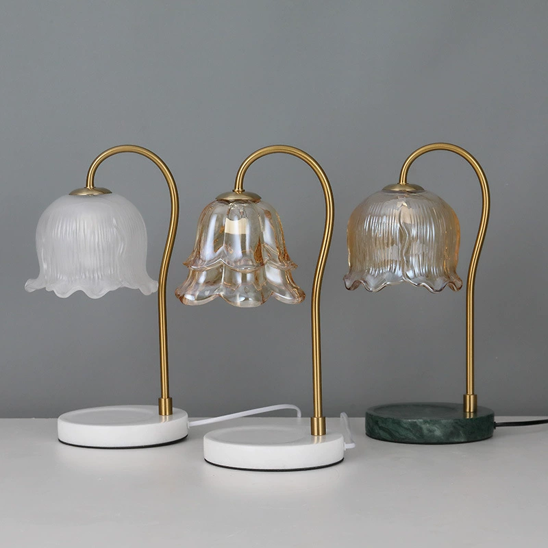 Aromatherapy, marble table lamp, candle, European style