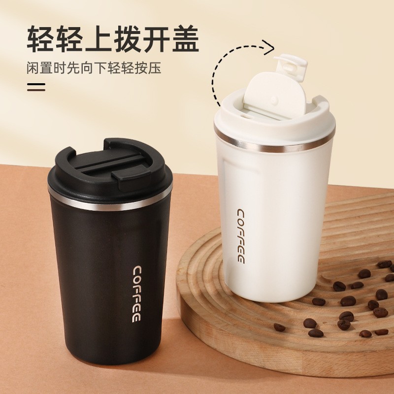 Vaso de Café de Acero Inoxidable Listo para Usar, Segunda Generación, Vaso de Vacío para Automóvil, Portátil para Exteriores, Doble Capa Aislada, Venta al por Mayor