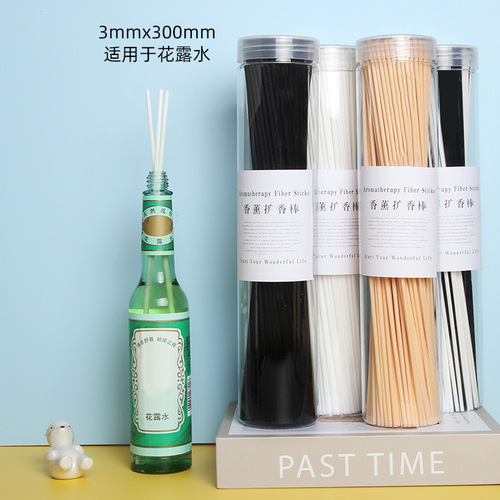 Manufacturer wholesale bucket packed essential oil sticks perfume accessories fireless essential oil rattan perfume fiber sticks diffuser sticks volatile sticks 