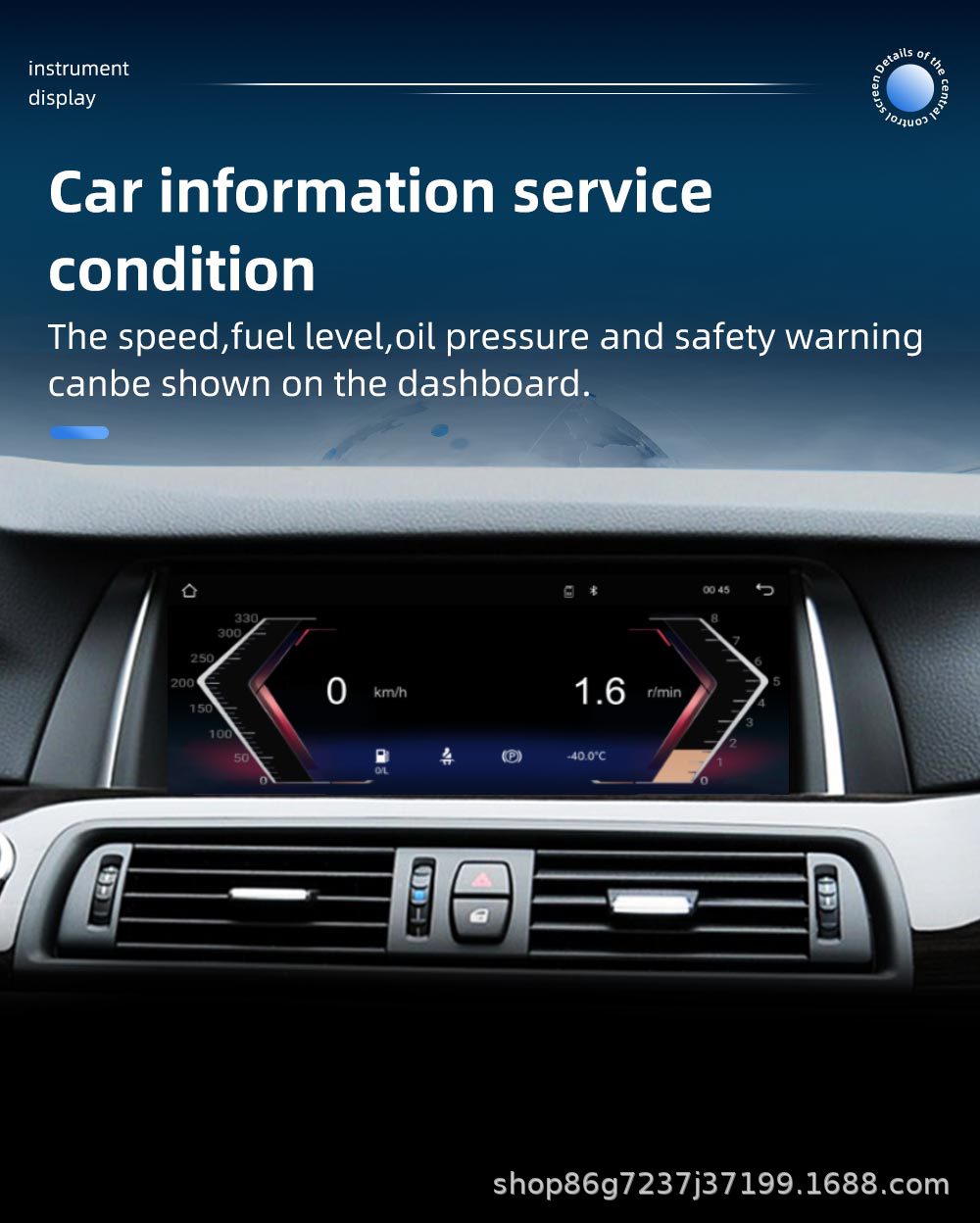 Suitable for Bmw 5 Series F10 10.25inch Car Navigation Central Control All-In-One Player Carplay Navigation