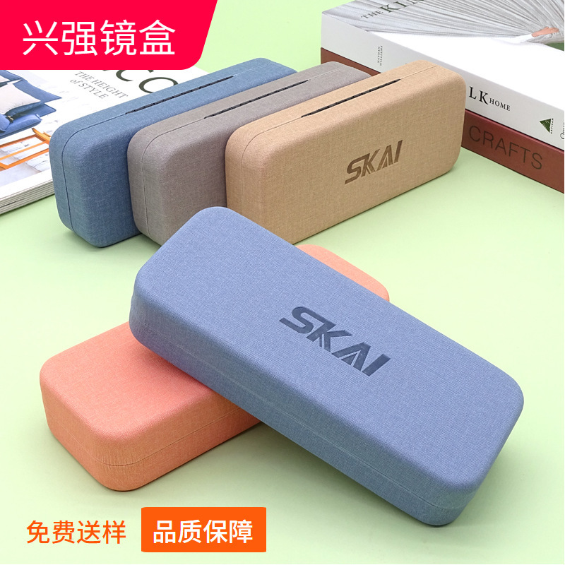 New pressure-variable glasses box high-value high-end sense portable pressure-resistant pressure-resistant large-capacity universal iron glasses storage