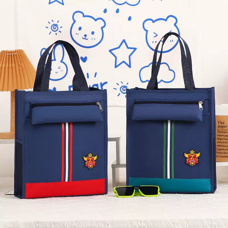 High quality study bag, pack, universal handheld book bag for folders