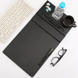 Plate clip custom leather conference mat file splint writing board business hotel supplies coaster custom logo