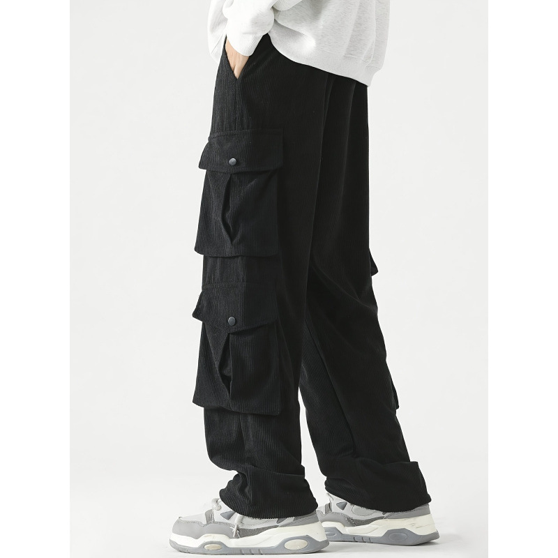 Cross-Border Export Loose Fit Straight Leg Cargo Pants Casual Joggers