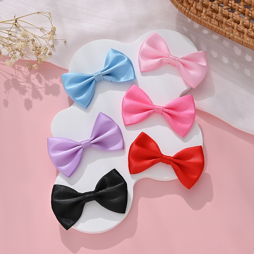 新款领结蝴蝶结亮面丝带蝴蝶结diy发饰配件服装鞋帽装饰蝴蝶结