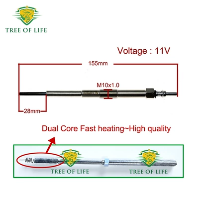 11-volt dual-core heater – glow plug