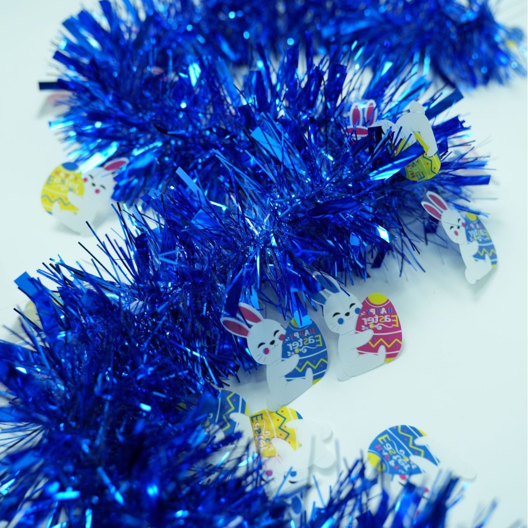 Conejo transfronterizo de Pascua colgante de lana decoración de fiestas de color de dibujo de flores escenas de decoración props