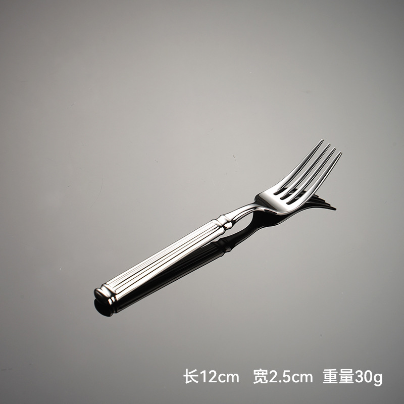 エイン鍛造304ステンレスローマ柱シリーズ洋食ナイフフォークスプーンホテル用食器重厚高颜値|undefined