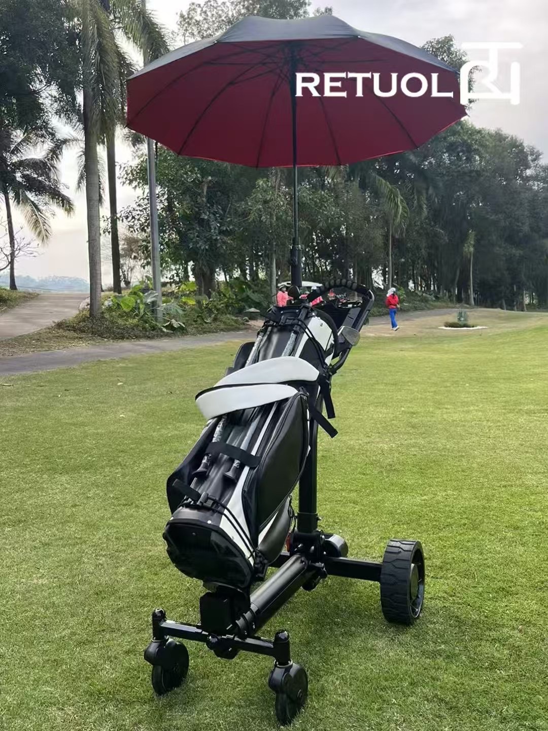 RETUOL Runtu cuatro ruedas sigue al carrito de golf, carrito de golf eléctrico, entrega transfronteriza de una pieza