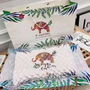 New Thai Latex Pillow Natural Latex Neck Pillow Core Single Massage Gift Pillow Dropshipping