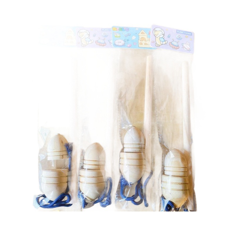 Puzzle de madera para niños 2 bolsas de juguetes giroscópicos varillas alargadas nostálgicas divertidas 2 yuanes tiendas departamentales