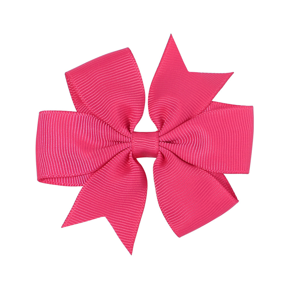 Transfronterizos Europa y América Amazon hecha a mano burbuja de flores para niños cola de golondrina en V ribbed cinta arco clip para el pelo image 36
