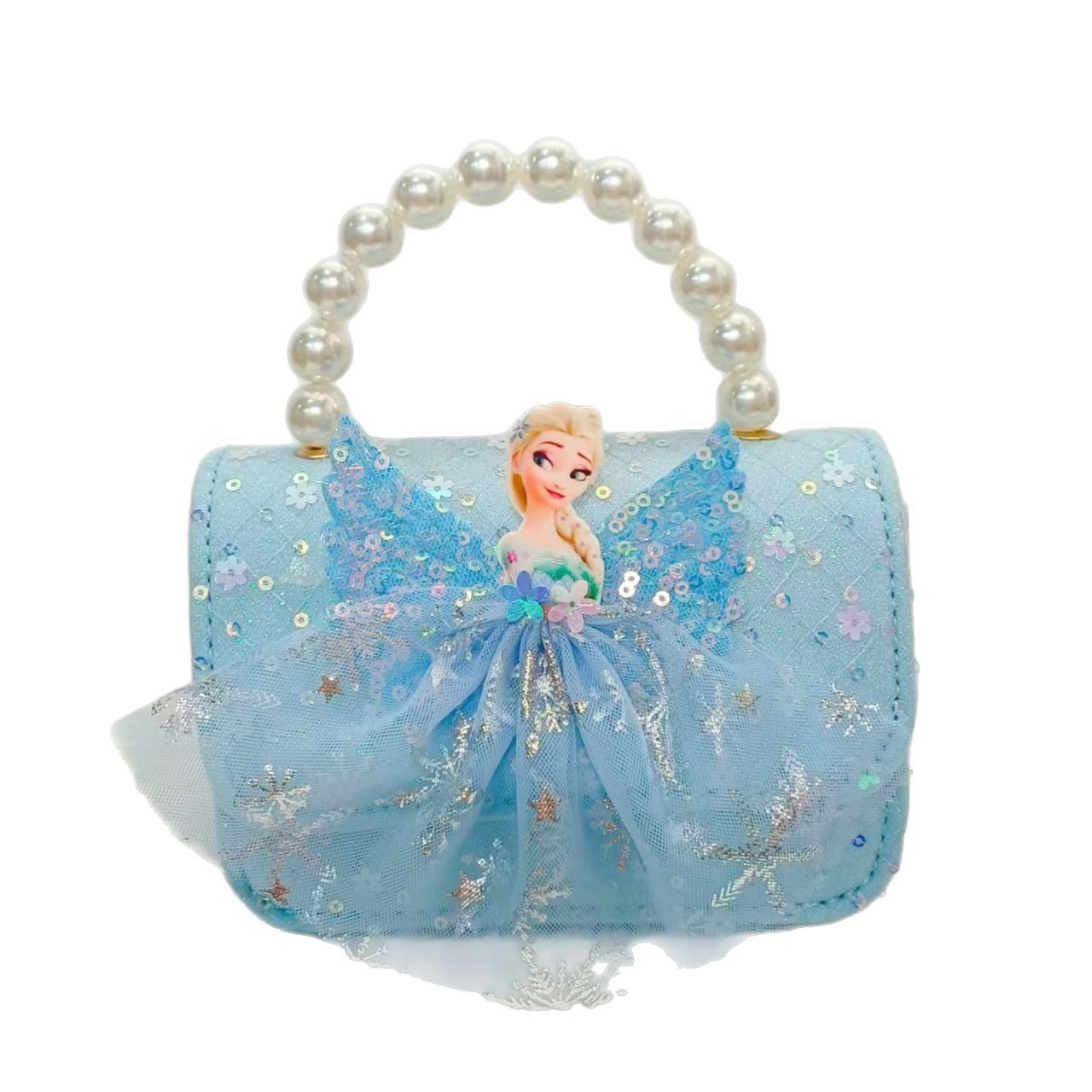 Bolso portátil de la princesa de perlas, bolso cuadrado, accesorios, bolso de cadena, bolso de Año Nuevo, bolso de Año Nuevo, regalo del Día de los Niños, 1 de junio