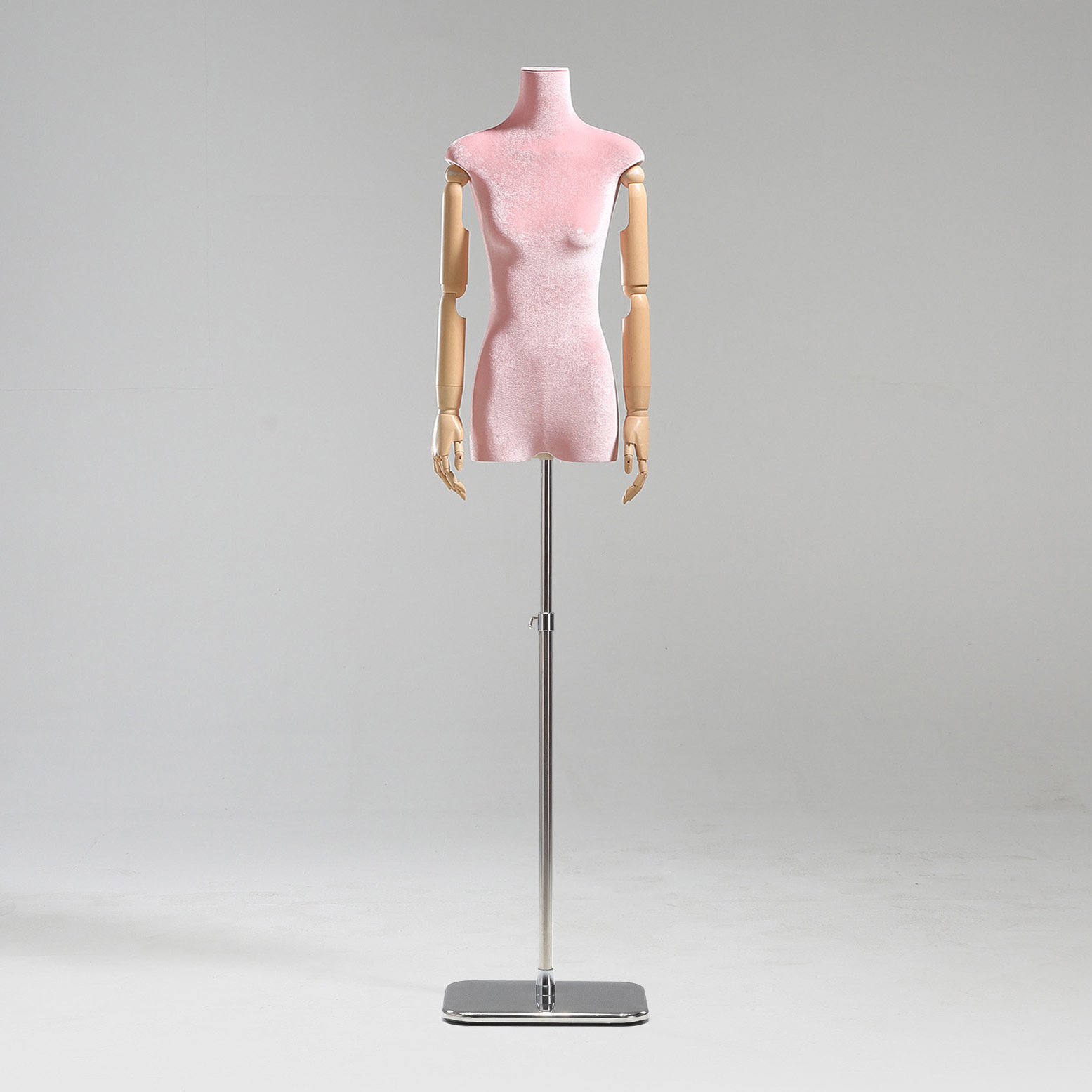 Modelo de tienda de ropa estante de exhibición de terciopelo pecho plano cuerpo plano ropa de mujer modelo de busto accesorios ventana estante modelo de plataforma image 41