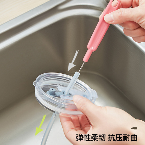 Cup brush three-piece set, straw brush, gap brush, cup brush set, cleaning cup brush cleaning supplies, multi-purpose cleaning set