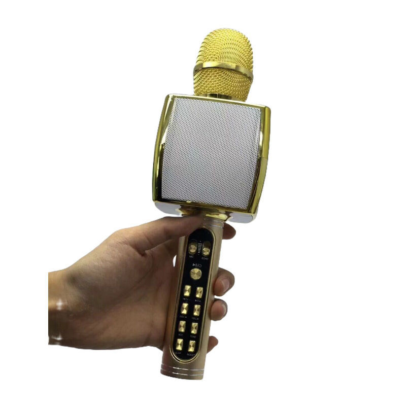 Bluetooth microphone YS91 mobile phone karaoke built-in sound card wireless microphone supports USB/TF cross-border