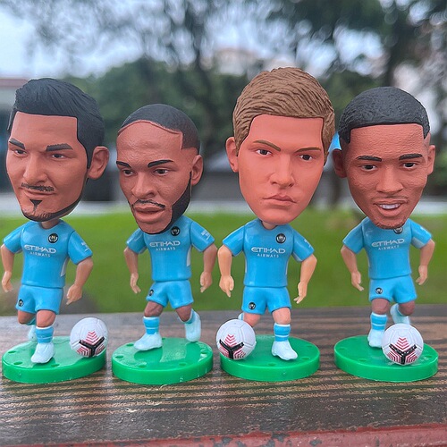 Football fan boutique Manchester City De Bruyne doll Sterling Jesus Gundogan star doll model ornaments