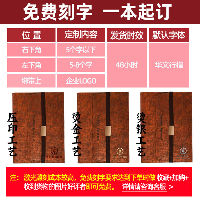 現物超繊皮a5ノート高颜値方眼紋金属吊り札付きデザインレーザー三つ折りバインダー本|undefined
