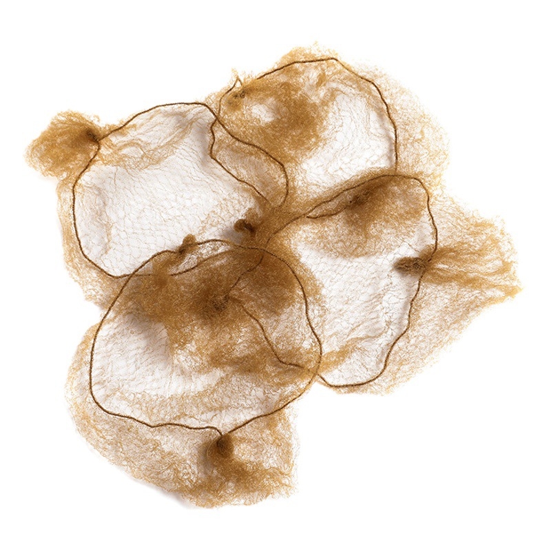 Amazon Temu Best-Selling 50 cm 10 Gold + 10 Brown Hair Net + U-Shaped Clip Gold Set of 50 Pieces