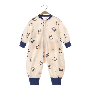 Baby's Summer Sleeping Bag Spring and Autumn Baby's Leg Thin Pajamas Newborn's Zipper Children's Multifunctional Kick-proof