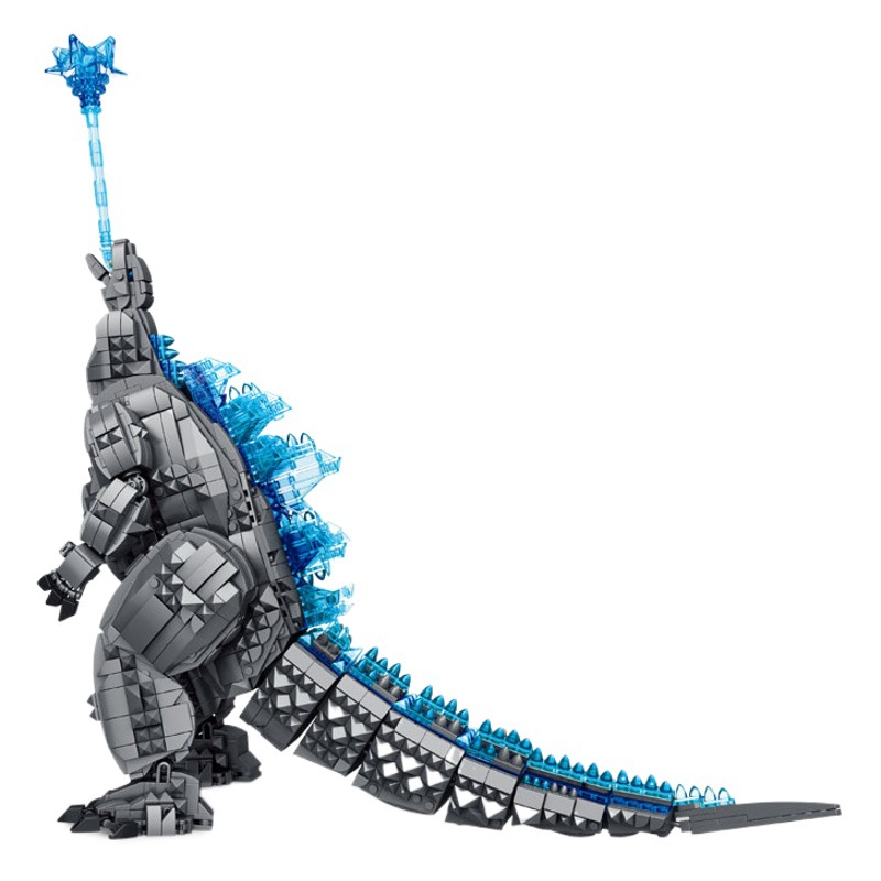 Panlos 687001-10 Mecánico Godzilla Dinosaurio King Kong Bloques de construcción difíciles para niños Modelo de juguete