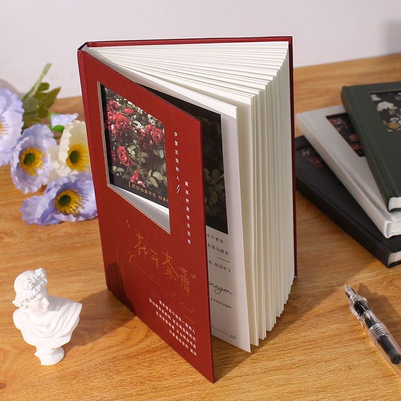 文艺笔记本镂空硬面精装横线本学生摘抄记录手账日记本工厂定/制