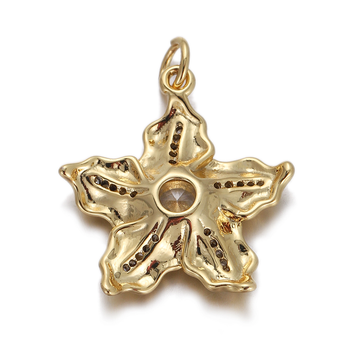 4g Weight Pendant Jewelry Making Type Gold Plated Plating Material Zircon Inlay Material 1 Piece Quantity Holiday, Daily Occasion Copper Material Geometric, Star, Moon Pattern Women's Gender Enamel Design Simple Style Style 1 Piece Copper Zircon Gold Plated Geometric Star Moon Pendant 32