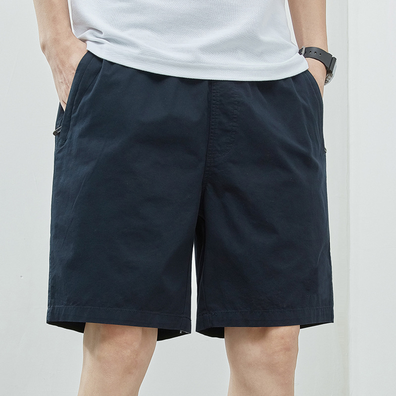 2025 New Summer Men's Pure Cotton Shorts Loose Large Size Casual Versatile Men's Shorts Dropshipping