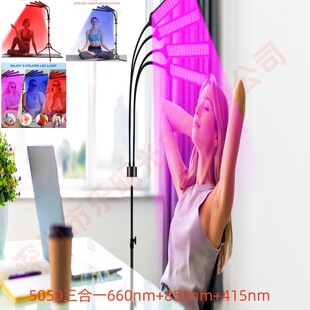 Foreign Trade Cross-Border Bracket Infrared Physiotherapy Lamp Dimmable 660Nm850Nm415Nm Beauty Salon Infrared Lamp
