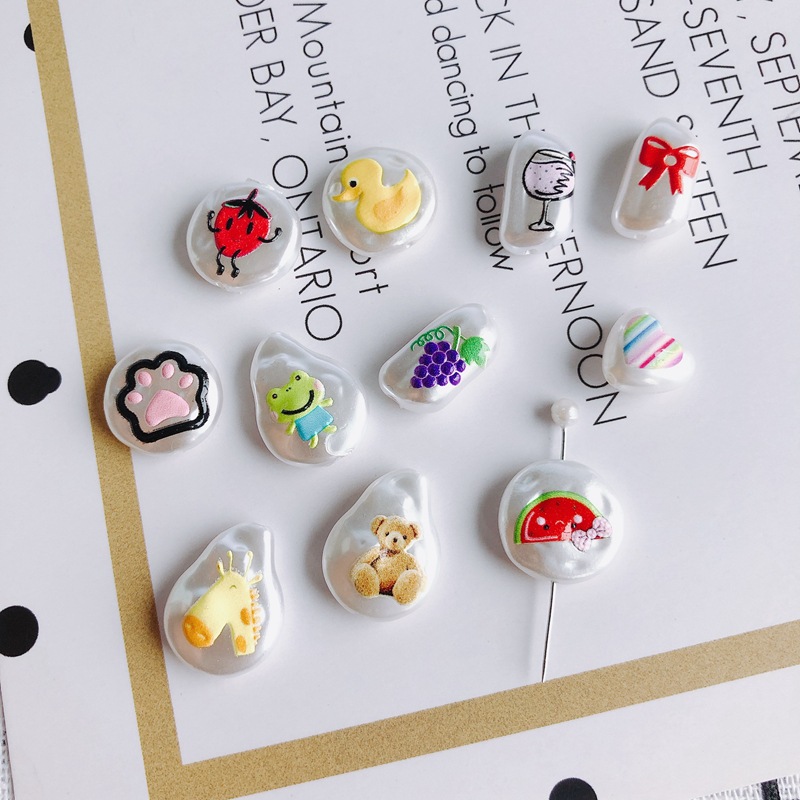 6g Weight Beads Jewelry Making Type 20*15mm Jewelry Making Size Jewelry Accessories Classification Smooth Embellishment 10 PCS/Package Quantity Acrylic Material Animal, Cartoon, Fruit Pattern All Seasons Season Cute Style 10 PCS/Package 20*15mm Acrylic Animal Cartoon Fruit Beads Jewelry Accessories 2