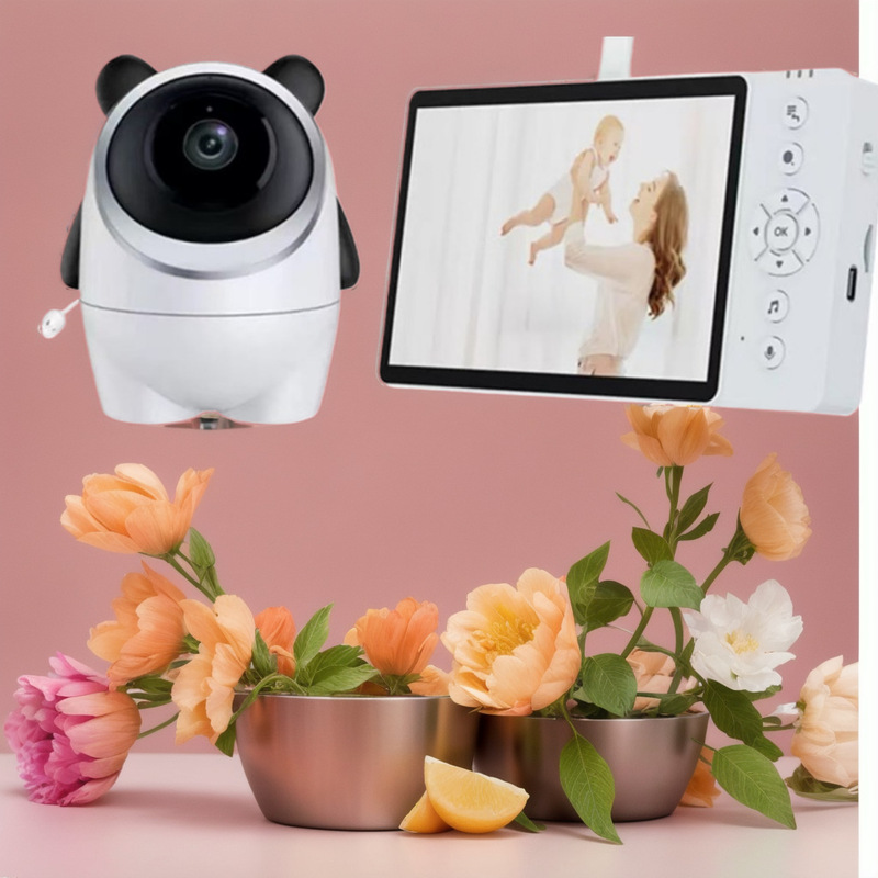 Graffiti-Style Remote Pet and Baby Monitor with Hd Night Vision, Cry Detection, Temperature Monitoring Camera, Baby Monitor
