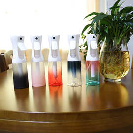 彩色渐变连续喷雾瓶 酒精消毒补水喷壶 园艺浇花高压细雾持续喷雾