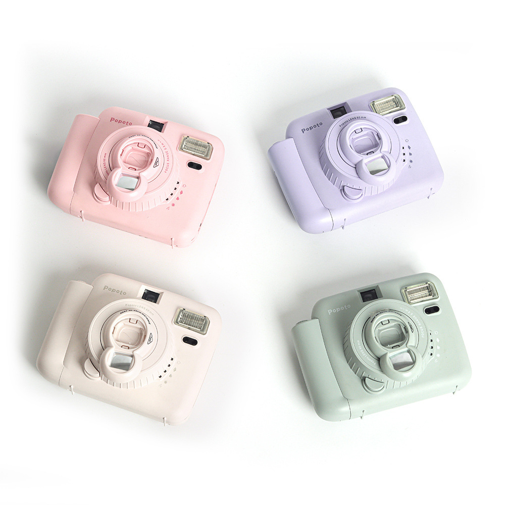 Suitable for Polaroid Mini7+/8/9/Popoto/Pada Camera Solid Color Selfie Filter Auxiliary Ring New Product