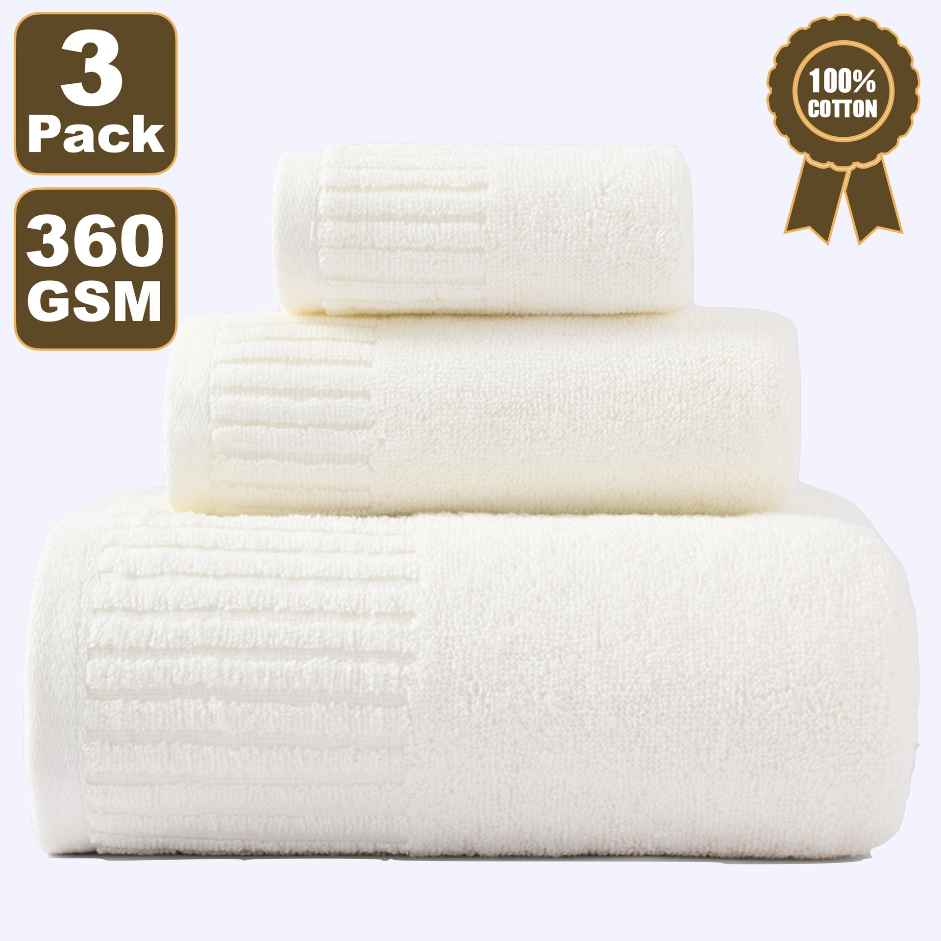 Serviette de bain, nouveau modèle ultra absorbant, pur coton, absorbante, classe A, épaisse, grande, séchage rapide, non pelucheuse, 100 % coton, serviette de bain pour couple._voghion.com