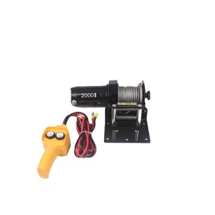 2000 pound atv electric winch with steel wire Beach car winch 12v electric hoist Crane
