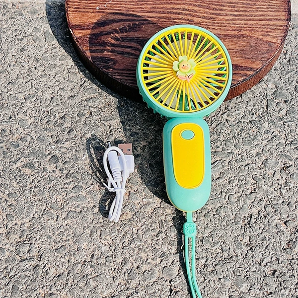 Yellow cartoon air fan