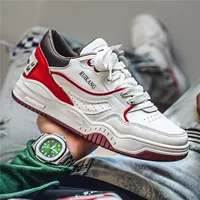 Платформенные кроссовки, кроссовки в стиле скейтборд, летние трекки, белые с красным или белые орхидеи, EU 39–46