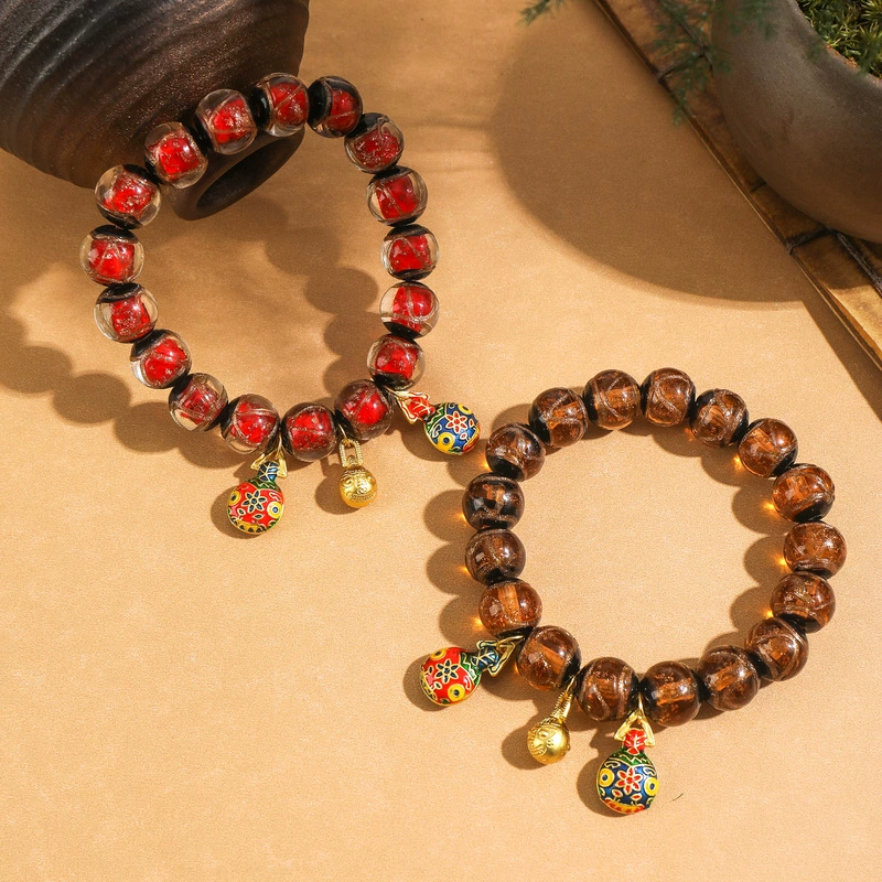 Bracelet, accessory walnut, cinnabar, wholesale