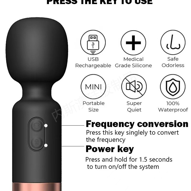 USB female mini AV stick 10 frequency rechargeable silicone waterproof strong vibrator masturbation massage stick clitoral vibrator USB female mini AV stick 10 frequency rechargeable silicone waterproof strong vibrator masturbation massage stick clitoral vibrator