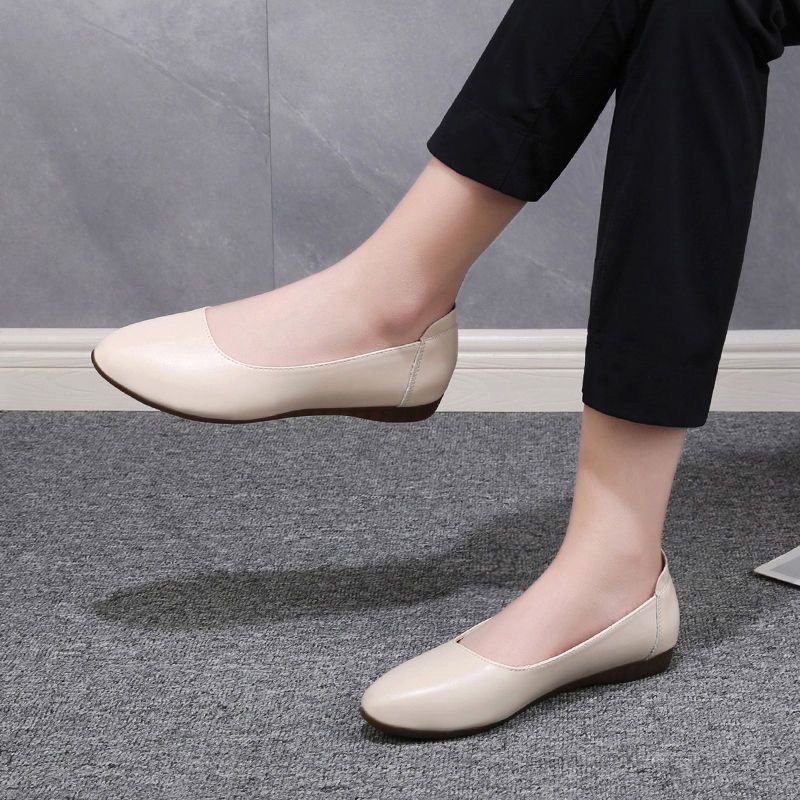 Stewardess Work Shoes, Flat Casual Women's Shoes, Shallow Mouth, Low...