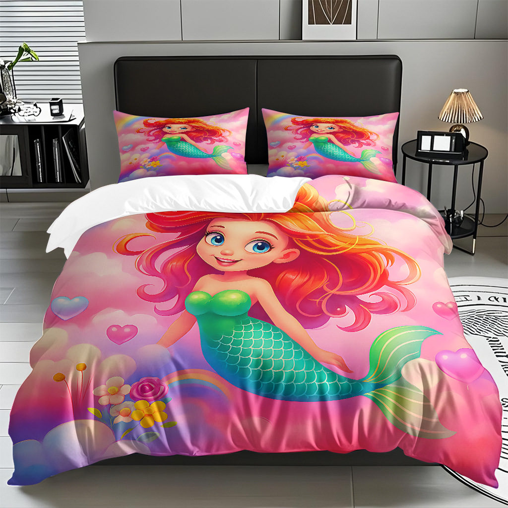 Textil doméstico transfronterizo para hacer sirena pequeña impresión digital kit fuente fábrica TEMU / JIT