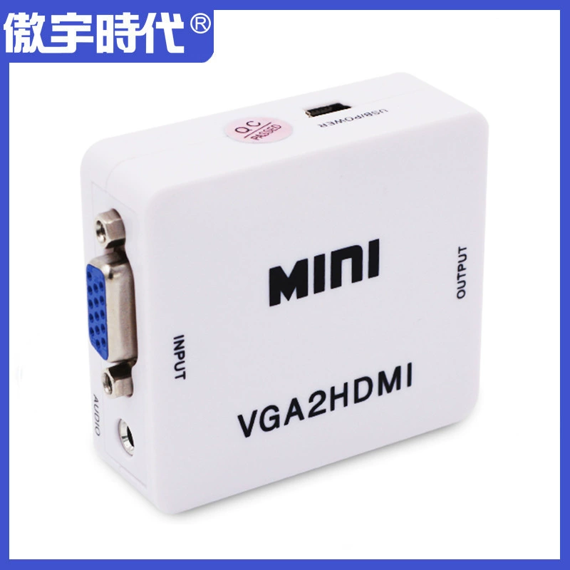 Minivgatohdmi converter with audio mini VGA to HDMI HD conversion box audio converter