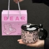 ROSE horizontal style (cup + lid + ball spoon + hand-held gift box)