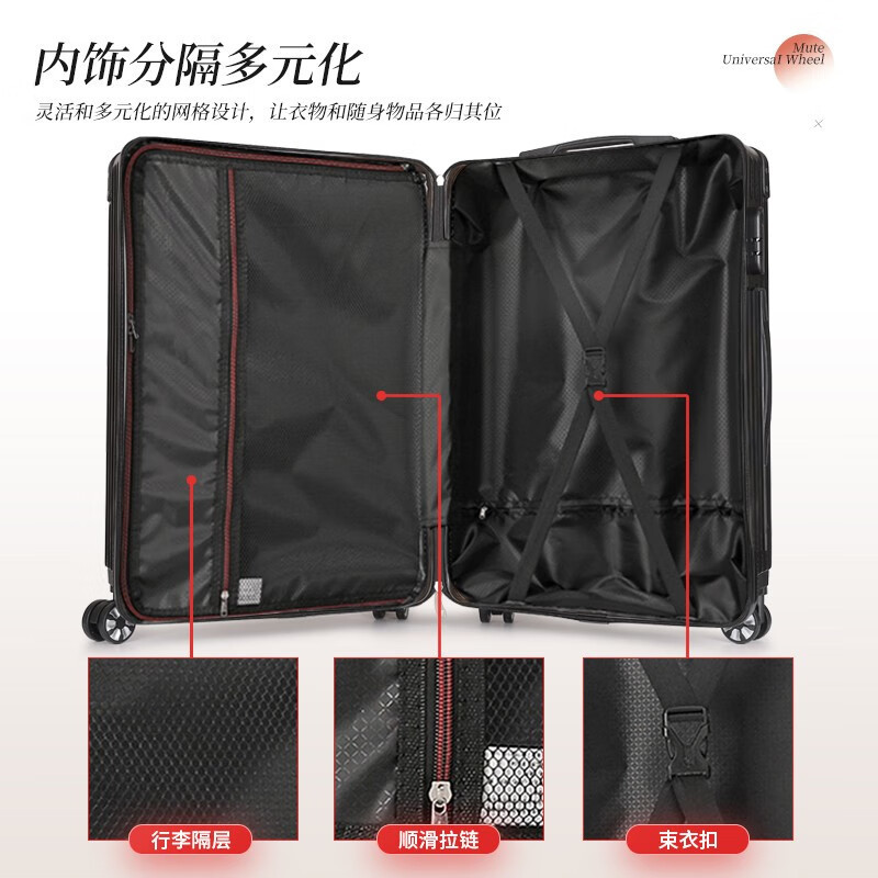 [Fábrica de selección estricta] maleta de varilla de tracción de 28 pulgadas maleta de viaje rueda universal 20 pulgadas fuerte