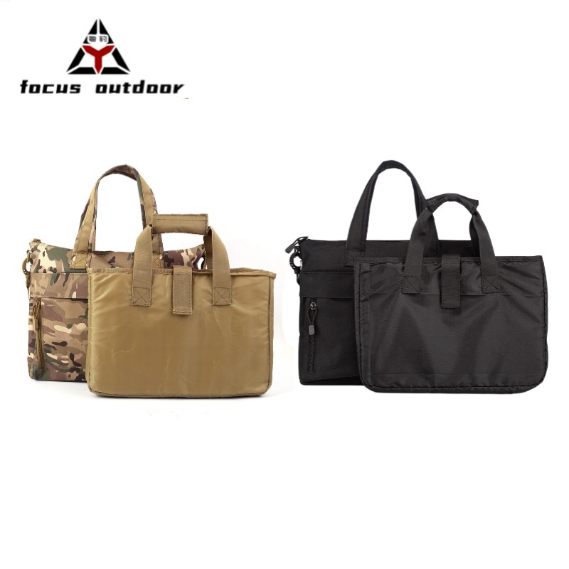 Nuevos productos multifuncionales al aire libre bolsa de camuflaje de computadora bolsa táctica resistente al desgaste a prueba de agua maletín de fanáticos militares personalizado