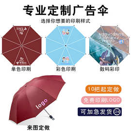 批发批发雨伞可订logo可印字图案可订晴雨伞自动伞批可订发活动礼
