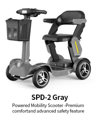 Household Folding Power-Assisted Battery – Qatlanan elektrik velosipedlər - spd-2-gray-36v21ah50-60km