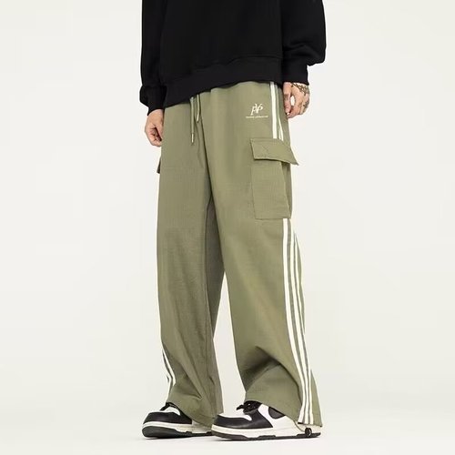 Men's Athletic Lounge Track Pants Running Pants Summer Marathon Fitness High-Elasticity Loose Training Quick-Dry Pants