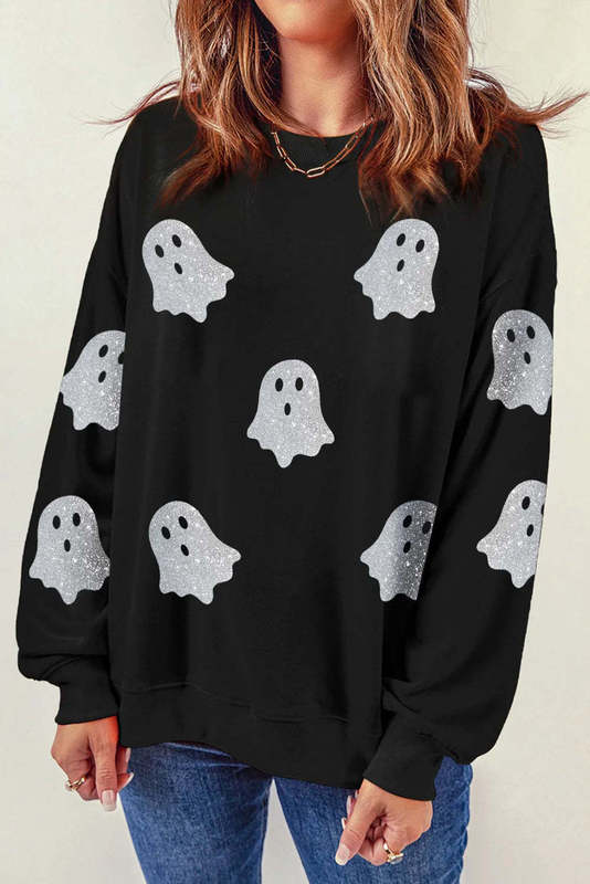 アマゾン秋冬新型欧米クロスボーダー女装ハロウィーンフラッシュ幽霊上着ゆるいカジュアルガーディアン現物|undefined