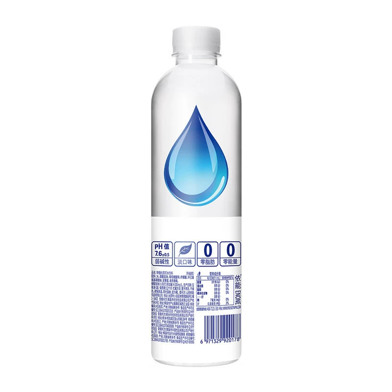 Zinc-enhancing soda drink, white peach flavor, sugar-free, steam-free, weak alkali 500ml*12 bottles
